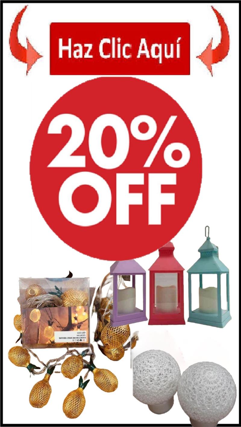 20% OFF del precio lista